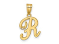 FJC Finejewelers 14 kt Yellow Gold Script Letter R Initial Charm