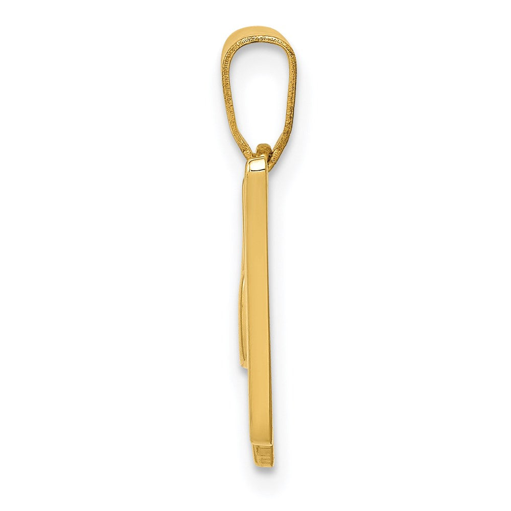 FJC Finejewelers 14 kt Yellow Gold Script Letter W Initial Charm