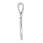 FJC Finejewelers 14 kt White Gold  Script Letter C Initial Charm 14 mm x 11 mm