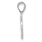 FJC Finejewelers 14 kt White Gold  Script Letter I Initial Charm