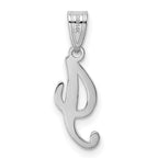 FJC Finejewelers 14 kt White Gold  Script Letter I Initial Charm