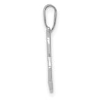 FJC Finejewelers 14 kt White Gold  Script Letter K Initial Charm