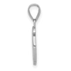 FJC Finejewelers 14 kt White Gold  Script Letter O Initial Charm