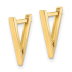 FJC Finejewelers 14 kt Yellow Gold Dangle Polished Triangle Hoop Earrings 15 x 11 mm