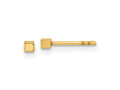 FJC Finejewelers 14 kt Yellow Gold Button Polished Cube Post Earrings 2 x 2 mm
