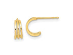 FJC Finejewelers 14 kt Yellow Gold Polished Hoop Post Earrings 9 x 6 mm