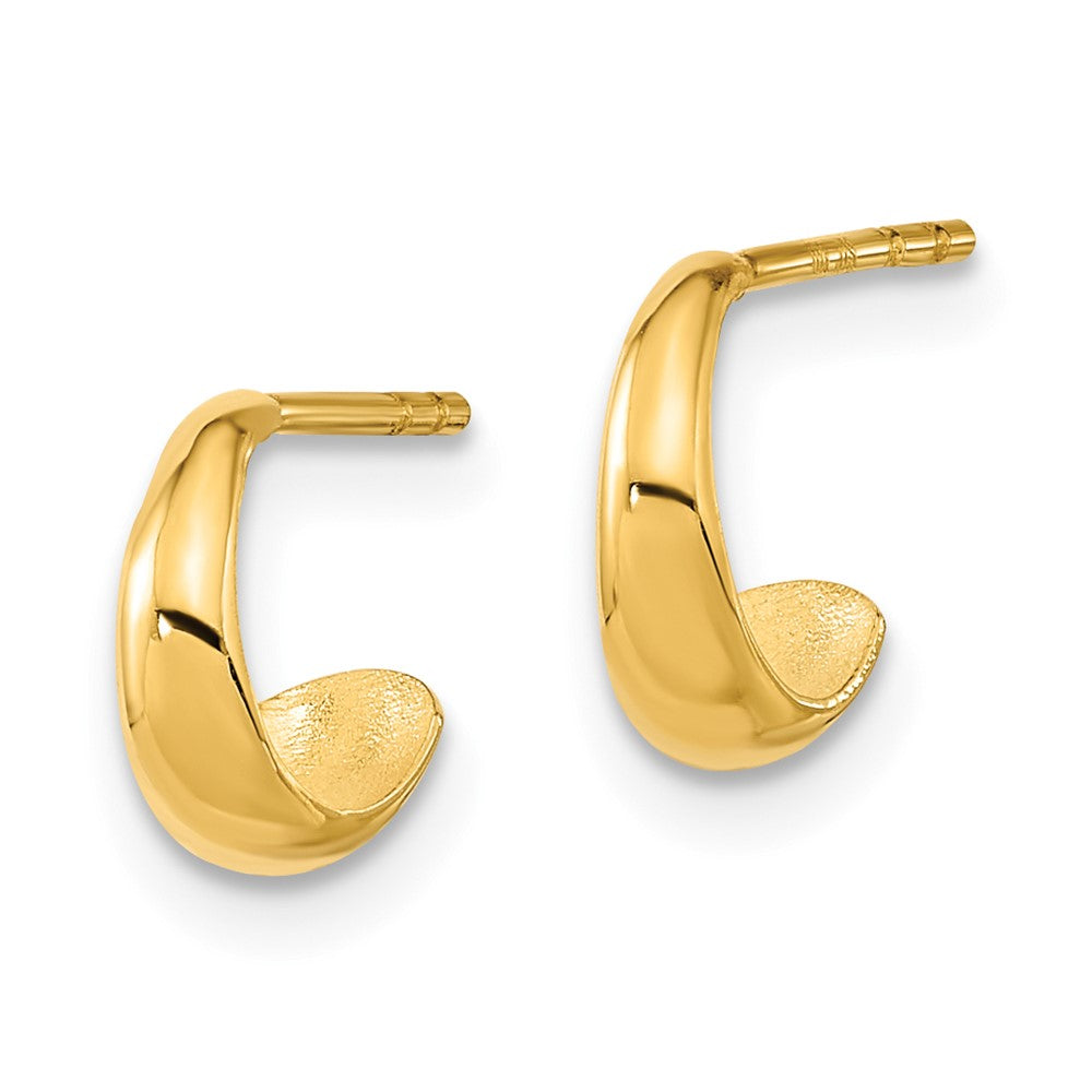 FJC Finejewelers 14 kt Yellow Gold Polished Hoop Post Earrings 8 x 8 mm