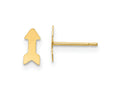 FJC Finejewelers 14 kt Yellow Gold Button Polished Arrow Post Earrings 3 x 7 mm