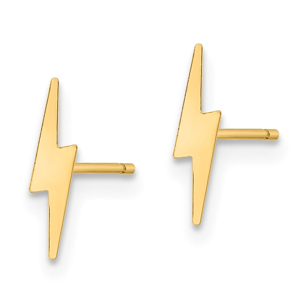 FJC Finejewelers 14 kt Yellow Gold Dangle Polished Lightning Bolt Post Earrings 10 x 2 mm