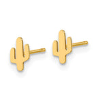 FJC Finejewelers 14 kt Yellow Gold Button Polished Cactus Post Earrings 6 x 4 mm