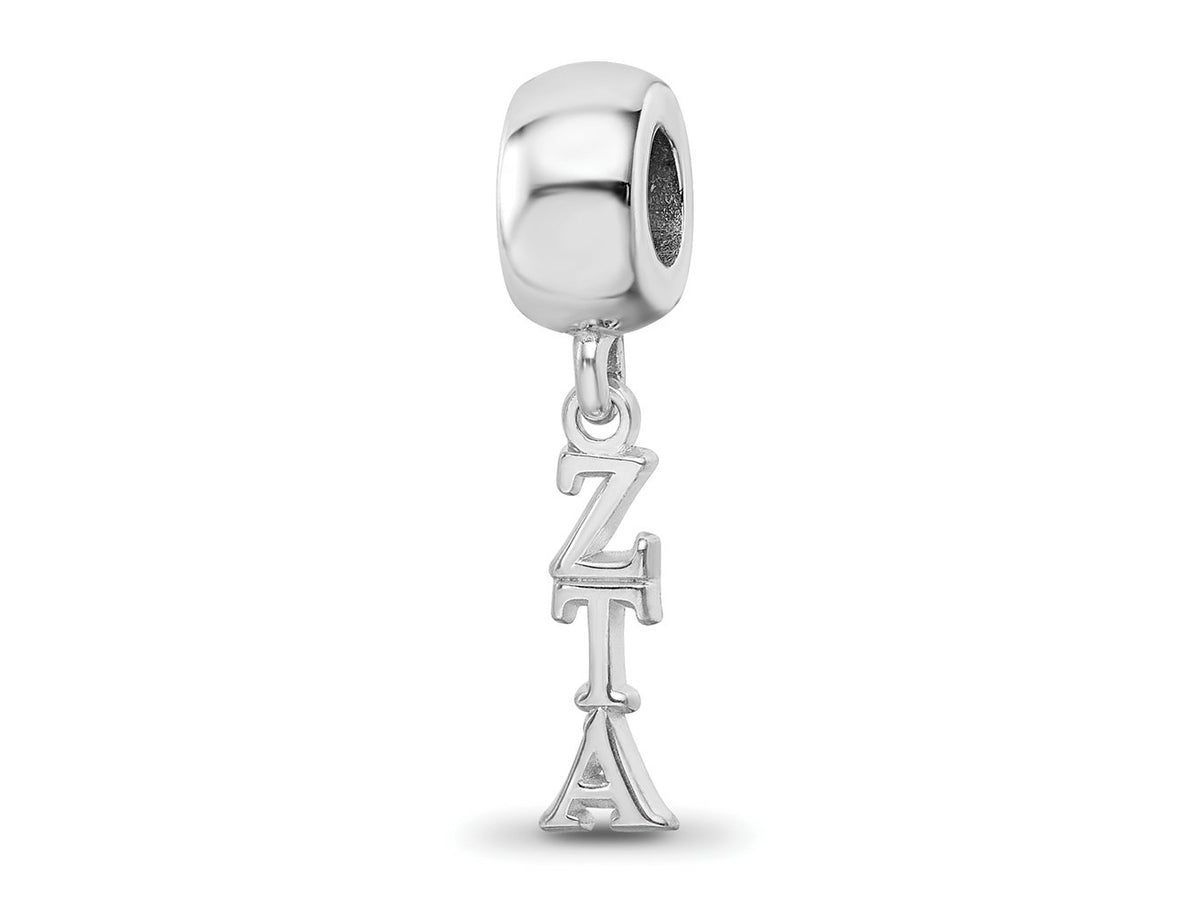 LogoArt  925 Sterling Silver Zeta Tau Alpha Vertical Letters Bead