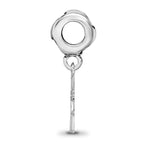 LogoArt  925 Sterling Silver Zeta Tau Alpha Vertical Letters on Heart Bead