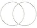 FJC Finejewelers 14k White Gold 2mm Polished Endless Hoop Earrings