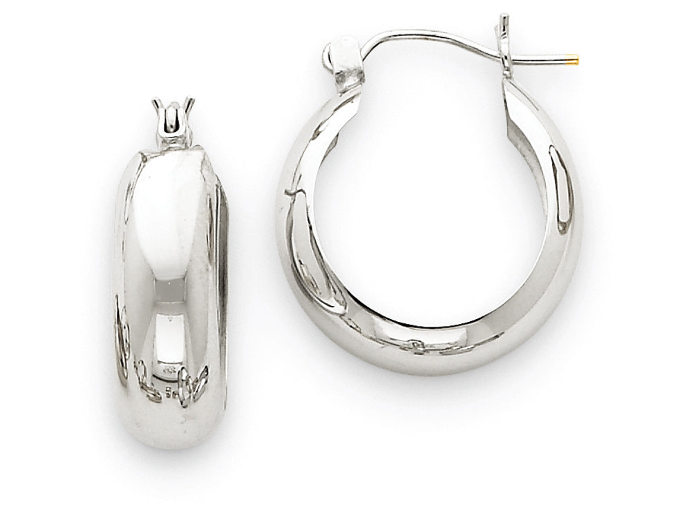 FJC Finejewelers 14k White Gold Hoop Earrings