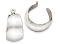 FJC Finejewelers 14k White Gold Polished Hoop Earring Jackets