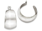 FJC Finejewelers 14k White Gold Polished Hoop Earring Jackets