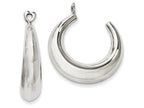 FJC Finejewelers 14k White Gold Polished Hoop Earring Jackets