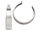 FJC Finejewelers 14k White Gold Polished Hoop Earring Jackets