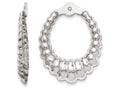 FJC Finejewelers 14k White Gold Scalloped Hoop Earring Jackets