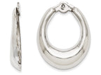 FJC Finejewelers 14k White Gold Polished Hoop Earring Jackets