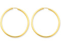 FJC Finejewelers 14k Yellow Gold Polished Round Endless 2mm Hoop Earrings