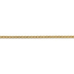 FJC Finejewelers 14 kt Yellow Gold 2mm Lightweight Flat Chain Anklet
