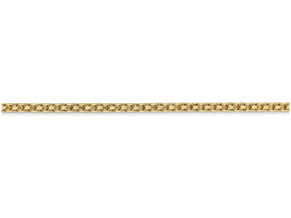 FJC Finejewelers 20 Inch 14k Yellow Gold 2mm Lightweight Handmade Flat Chain Necklace