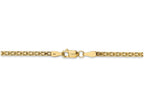 FJC Finejewelers 7 Inch 14k Yellow Gold 2mm Lightweight Handmade Flat Chain Bracelet