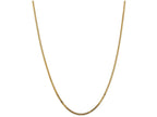 FJC Finejewelers 7 Inch 14k Yellow Gold 2mm Lightweight Handmade Flat Chain Bracelet