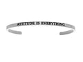 Intuitions Stainless Steel attitude Is Everything Cuff Bangle