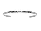 Intuitions Stainless Steel attitude Is Everything Cuff Bangle