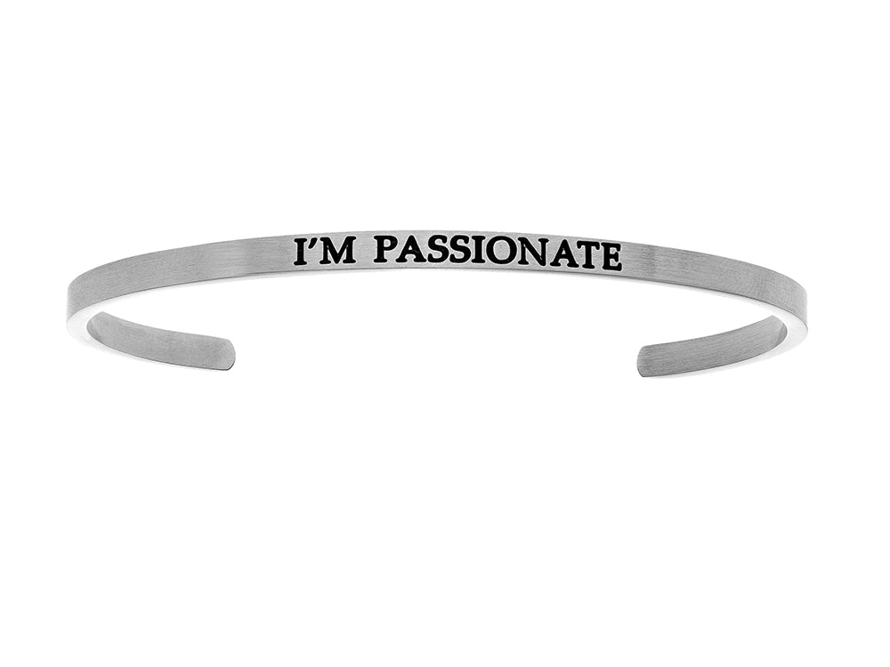 Intuitions Stainless Steel i'm Passionate Cuff Bangle