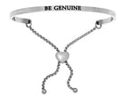 Intuitions Stainless Steel be Genuine Adjustable Friendship Bracelet