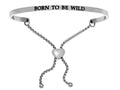 Intuitions Stainless Steel born To Be Wild Adjustable Friendship Bracelet