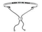 Intuitions Stainless Steel born To Be Wild Adjustable Friendship Bracelet