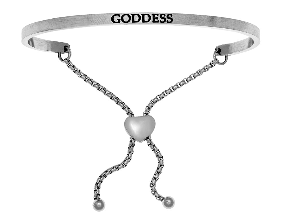 Intuitions Stainless Steel goddess Adjustable Friendship Bracelet