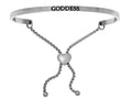 Intuitions Stainless Steel goddess Adjustable Friendship Bracelet