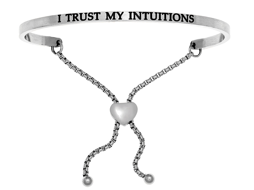 Intuitions Stainless Steel i Trust My S Adjustable Friendship Bracelet