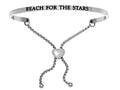 Intuitions Stainless Steel reach For The Stars Adjustable Friendship Bracelet