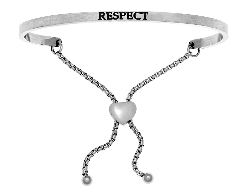 Intuitions Stainless Steel respect Adjustable Friendship Bracelet