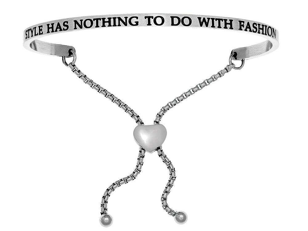 Intuitions Stainless Steel style Has Nothing To Do Fashion Adjustable Friendship Bracelet