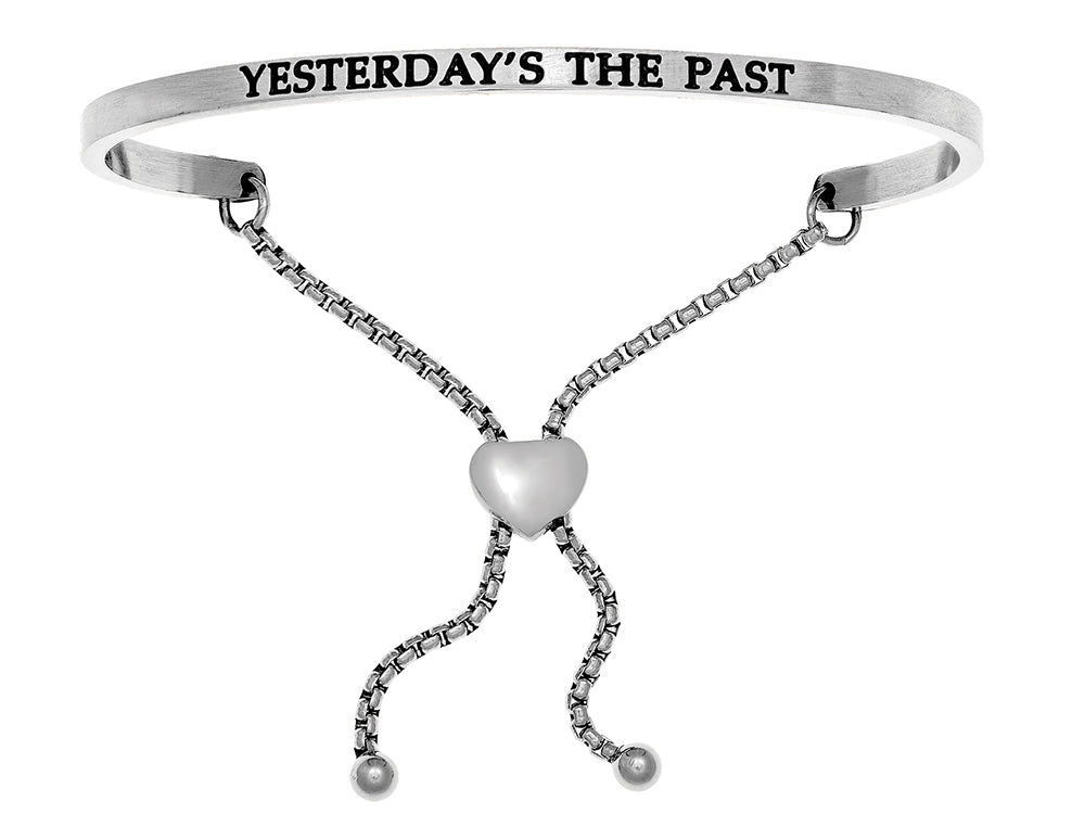 Intuitions Stainless Steel yesterday's The Past Adjustable Friendship Bracelet