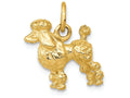 FJC Finejewelers 14k Yellow Gold Solid 3d Poodle Charm
