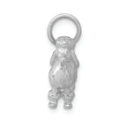 FJC Finejewelers 14k White Gold Solid 3d Poodle Charm