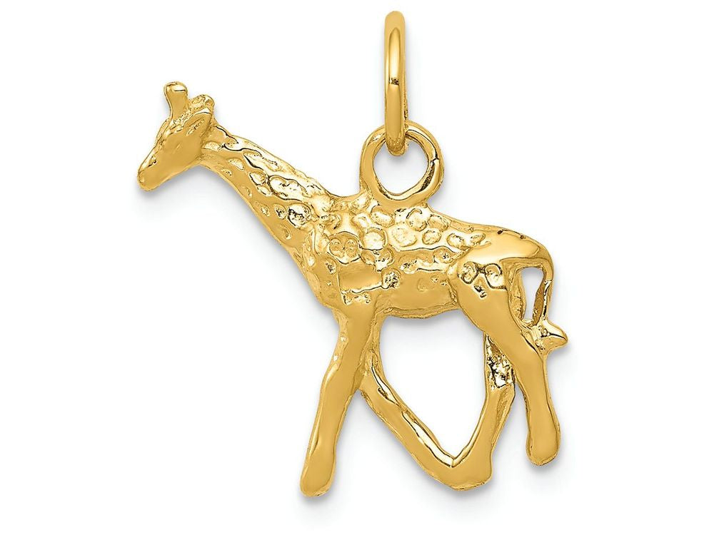FJC Finejewelers 14k Yellow Gold Solid Polished 3d Giraffe Charm