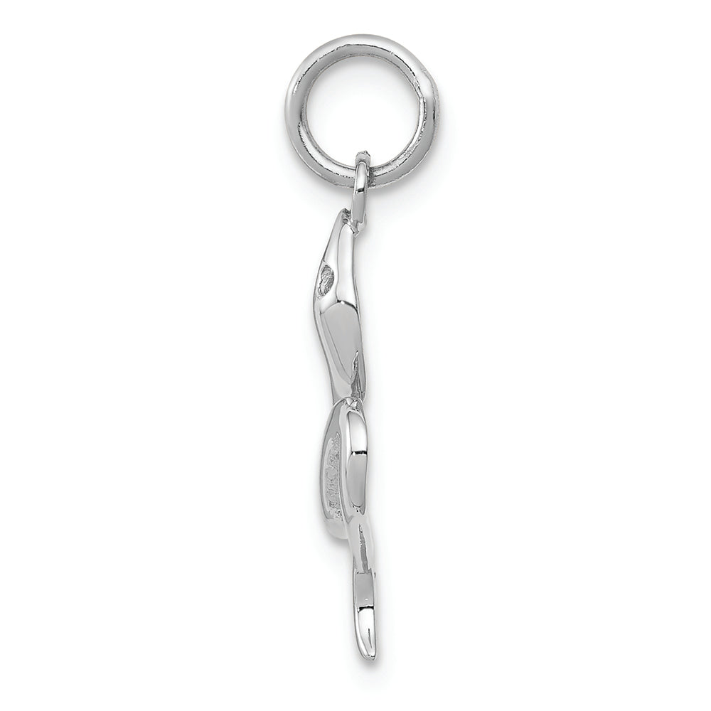 FJC Finejewelers 14k White Gold Solid Polished Snake Charm