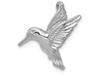 FJC Finejewelers 14k White Gold Polished Open-backed Hummingbird Chain Slide Charm