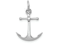 FJC Finejewelers 14k White Gold Solid Polished 3d Anchor Charm