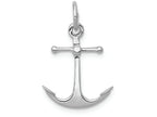 FJC Finejewelers 14k White Gold Solid Polished 3d Anchor Charm