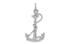 FJC Finejewelers 14k White Gold Solid Polished 3d Anchor Charm